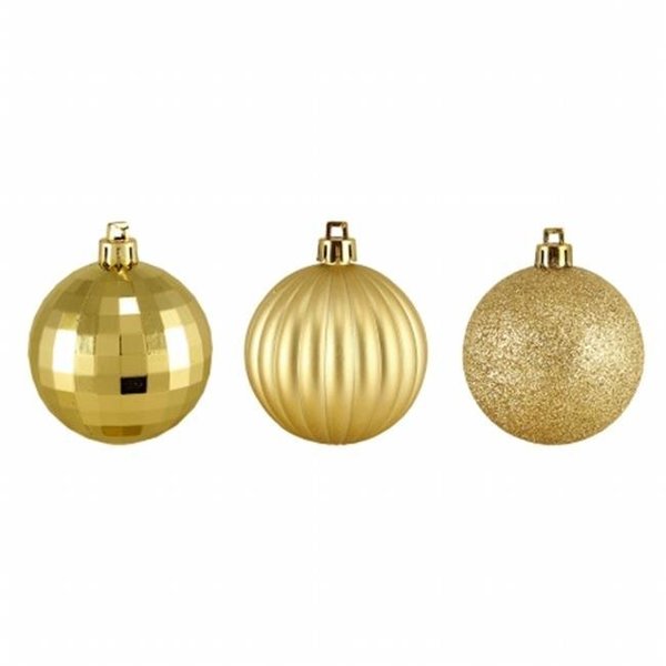 Northlight Seasonal Northlight Seasonal 31756353 Vegas Gold -Finish Shatterproof Christmas Ball Ornaments 31756353